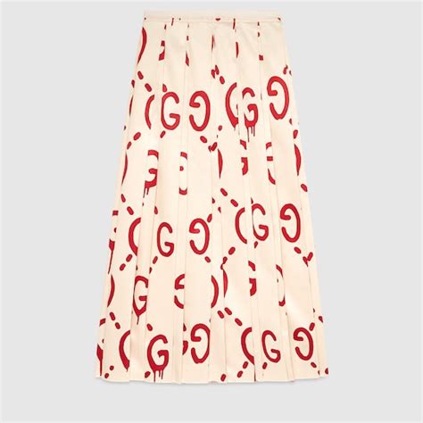 gucci net skirt|Gucci swan skirt.